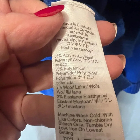 J Crew Blue Super Soft Sweater Size XL - Picture 3 of 6